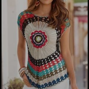 Boston proper crochet top